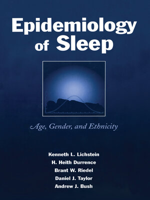 cover image of Epidemiology of Sleep